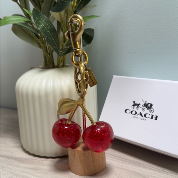 Coach Red Cherry Keychain - Picture 6 of 8